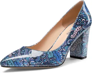 Castamere Womens High Heel Pointed Toe Slip-on Pumps 8CM