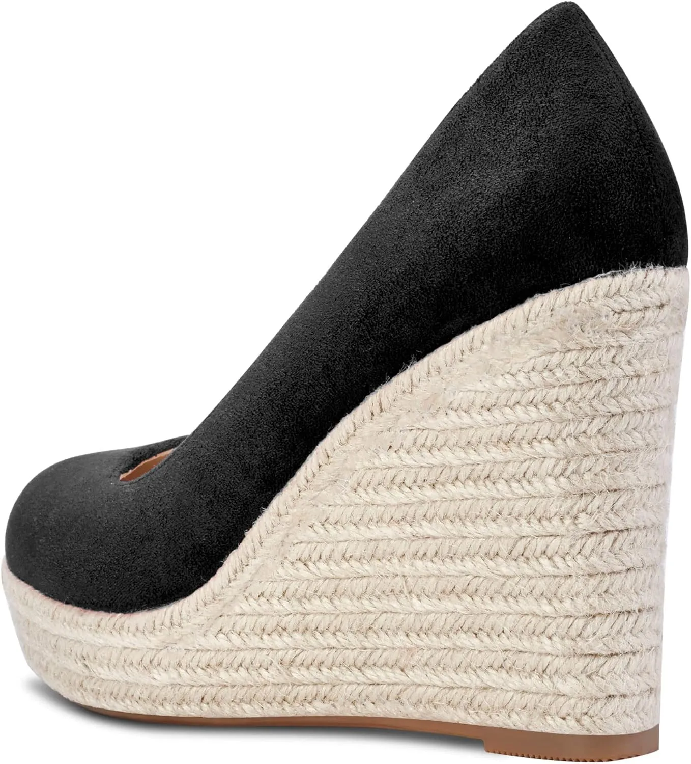 Castamere Womens Platform High Heel Round Toe Pumps Slip-on Wedding Office Classic Shoes 3.9 Inches Heels