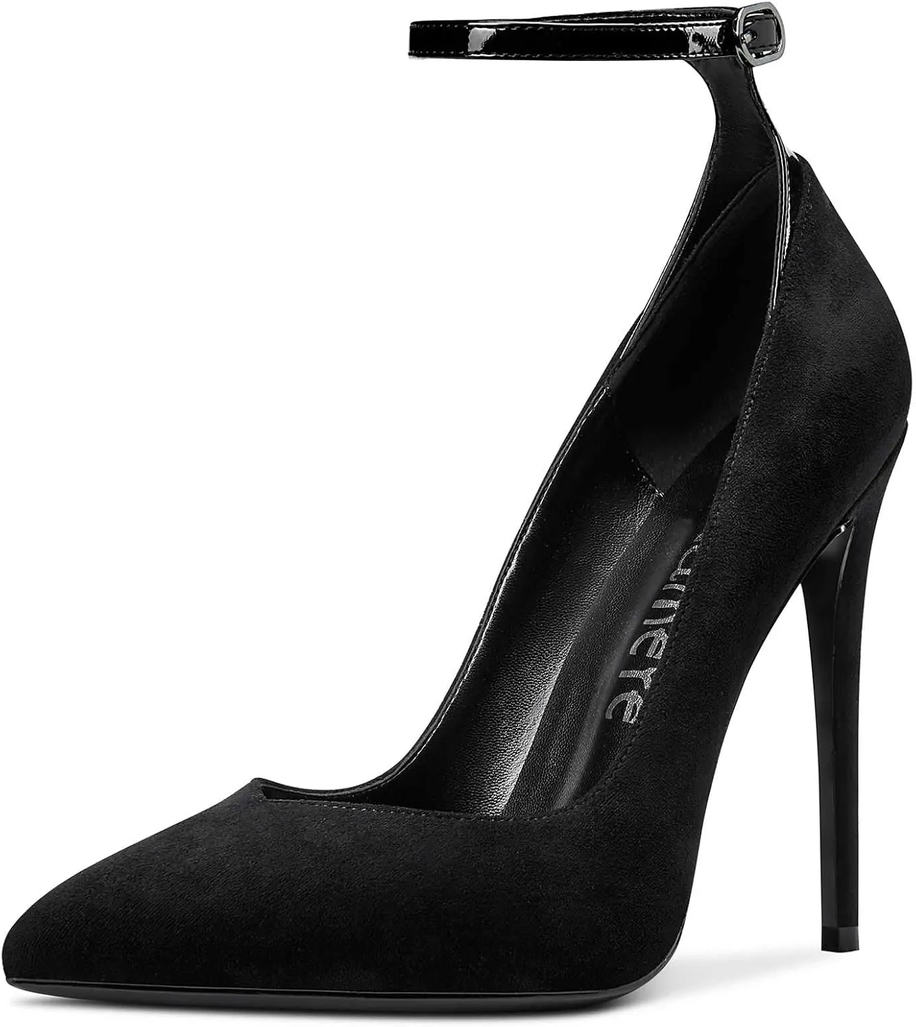Castamere Womens Sexy Ankle Strap High Heels Pumps Elegant Pointy Toe Stilettos 12CM Heel Shoes