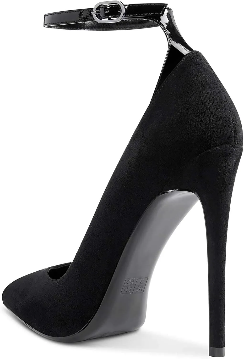 Castamere Womens Sexy Ankle Strap High Heels Pumps Elegant Pointy Toe Stilettos 12CM Heel Shoes