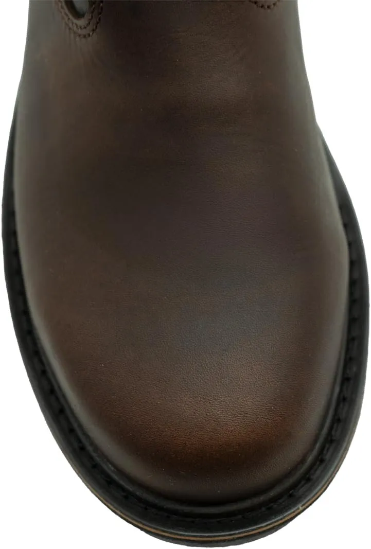 CEBU Botin Max Work Boot – Soft Toe Slip-On Chelsea for Men – Lightweight Leather Mid-Duty Footwear – Double Density Sole