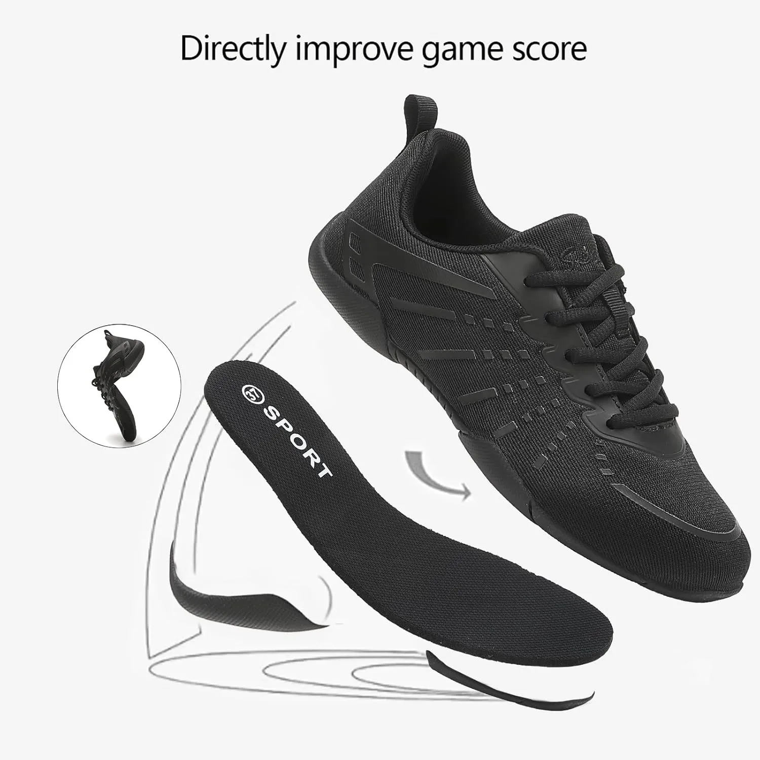 Cheer Shoes Girls Dance Athletic Women Gymnastic Training Competition Tennis Sports Flexible Tumbling Hip hop Kid Youth Adult