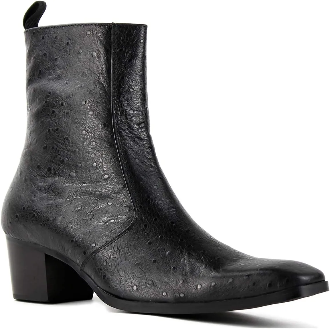 Chelsea Leather Boots for Men Dress Ankle Boot Motorcycle Casual Heel Shoes