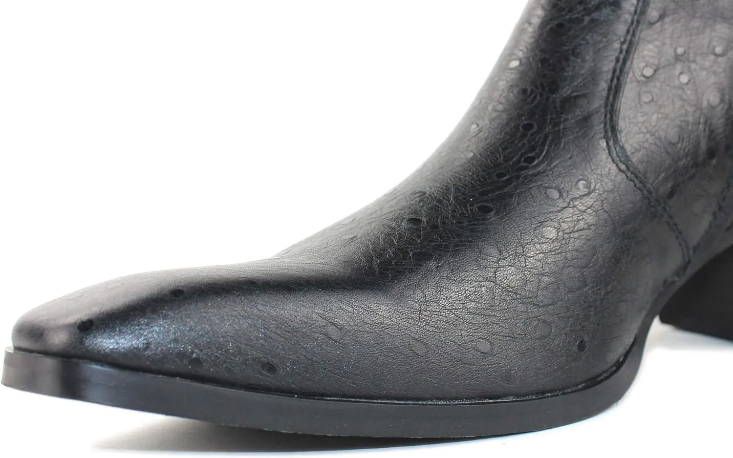Chelsea Leather Boots for Men Dress Ankle Boot Motorcycle Casual Heel Shoes