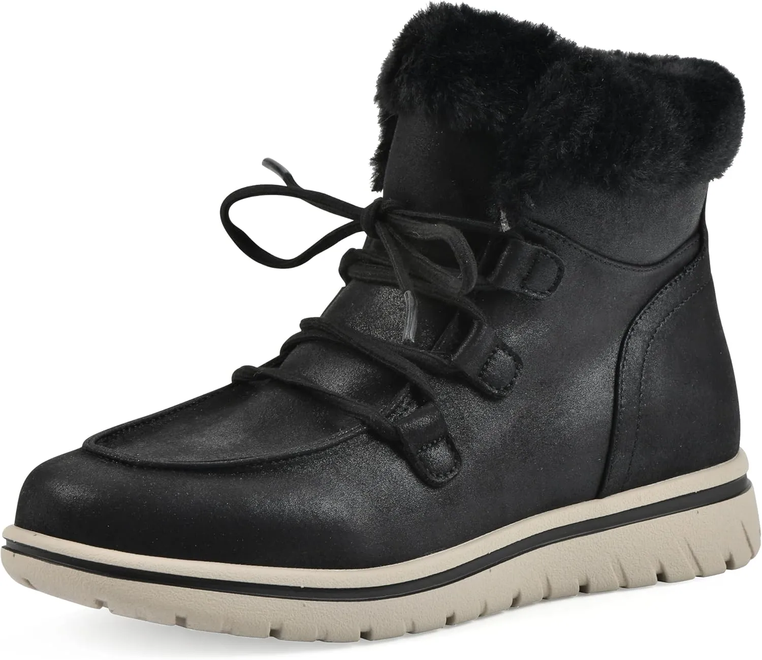 CLIFFS BY WHITE MOUNTAIN Women's Harrison Cushioned Lace-Up Ankle Bootie