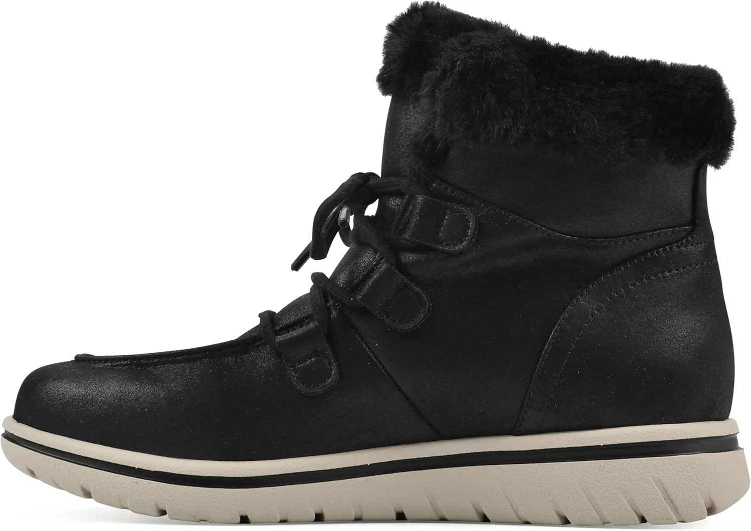 CLIFFS BY WHITE MOUNTAIN Women's Harrison Cushioned Lace-Up Ankle Bootie