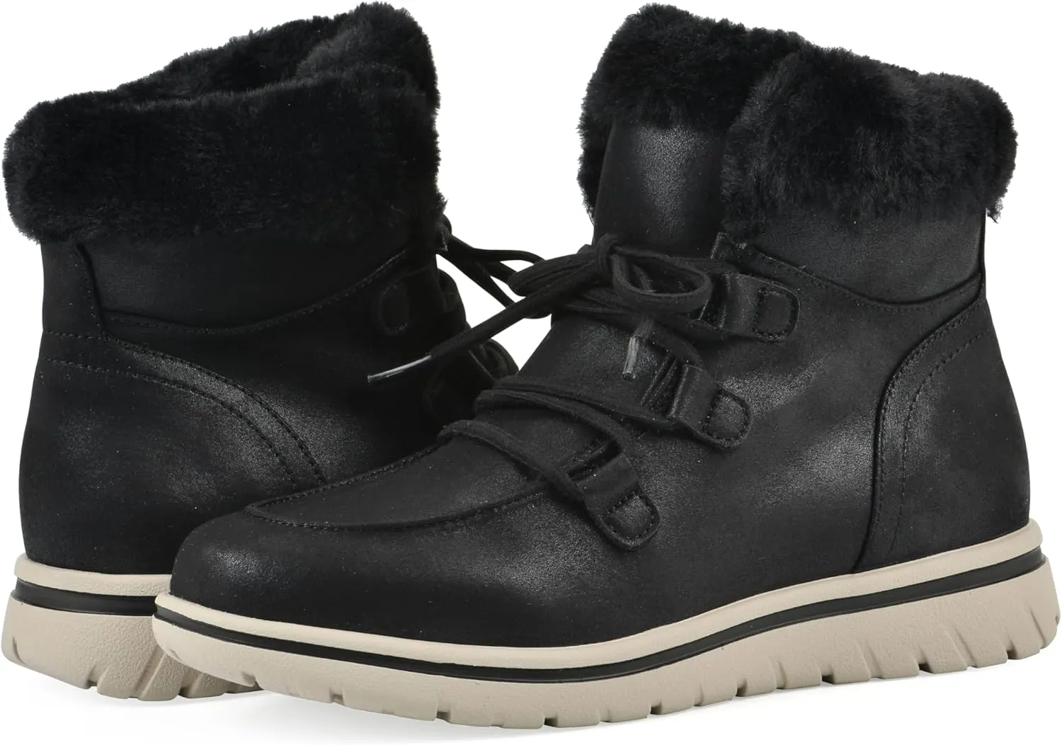 CLIFFS BY WHITE MOUNTAIN Women's Harrison Cushioned Lace-Up Ankle Bootie