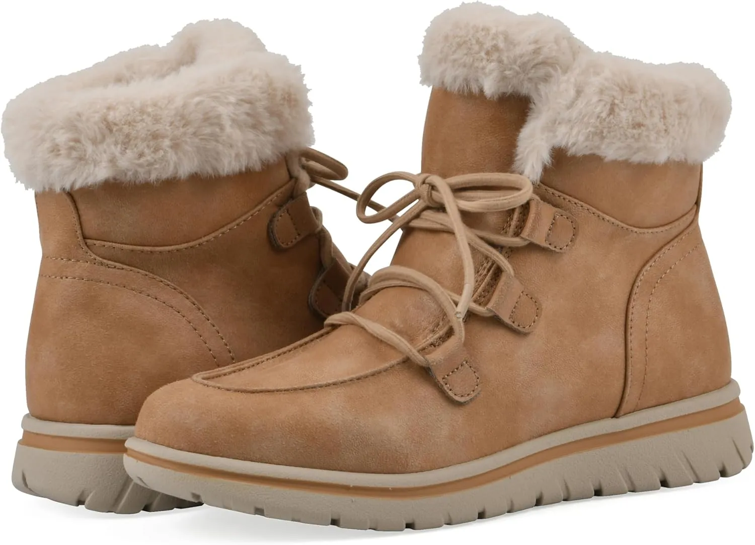 CLIFFS BY WHITE MOUNTAIN Women's Harrison Cushioned Lace-Up Ankle Bootie