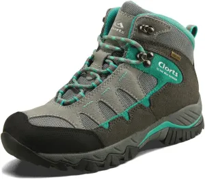 Clorts Women's Hiker Waterproof Lightweight Hiking Camping Boot Outdoor High-Traction Grip Backpacking Shoe