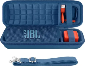 co2CREA Hard Travel Case Replacement for JBL Flip 7 Flip 6 FLIP 5 Waterproof Portable Bluetooth Speaker (Light Blue Case)