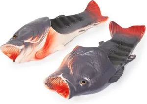Coddies Fish Flip Flops | The Original Fish Slippers | Funny Gift, Unisex Sandals, Bass Slides, Pool, Beach & Shower Shoes | Men & Women