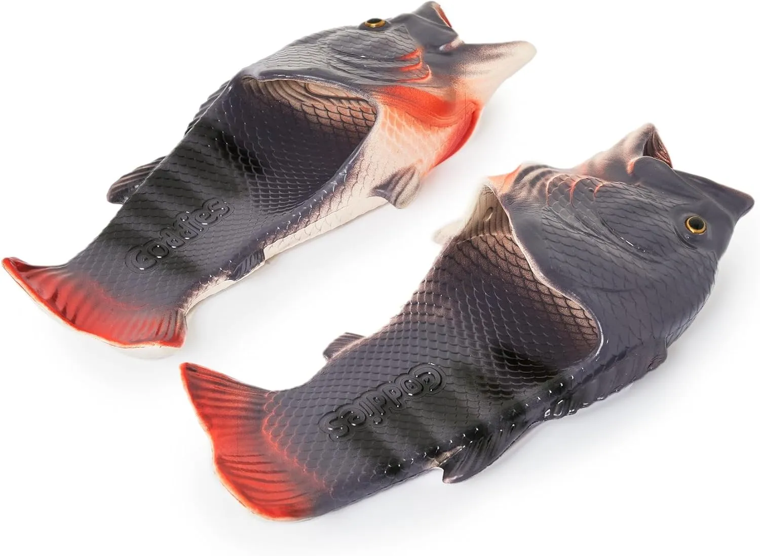 Coddies Fish Flip Flops | The Original Fish Slippers | Funny Gift, Unisex Sandals, Bass Slides, Pool, Beach & Shower Shoes | Men & Women