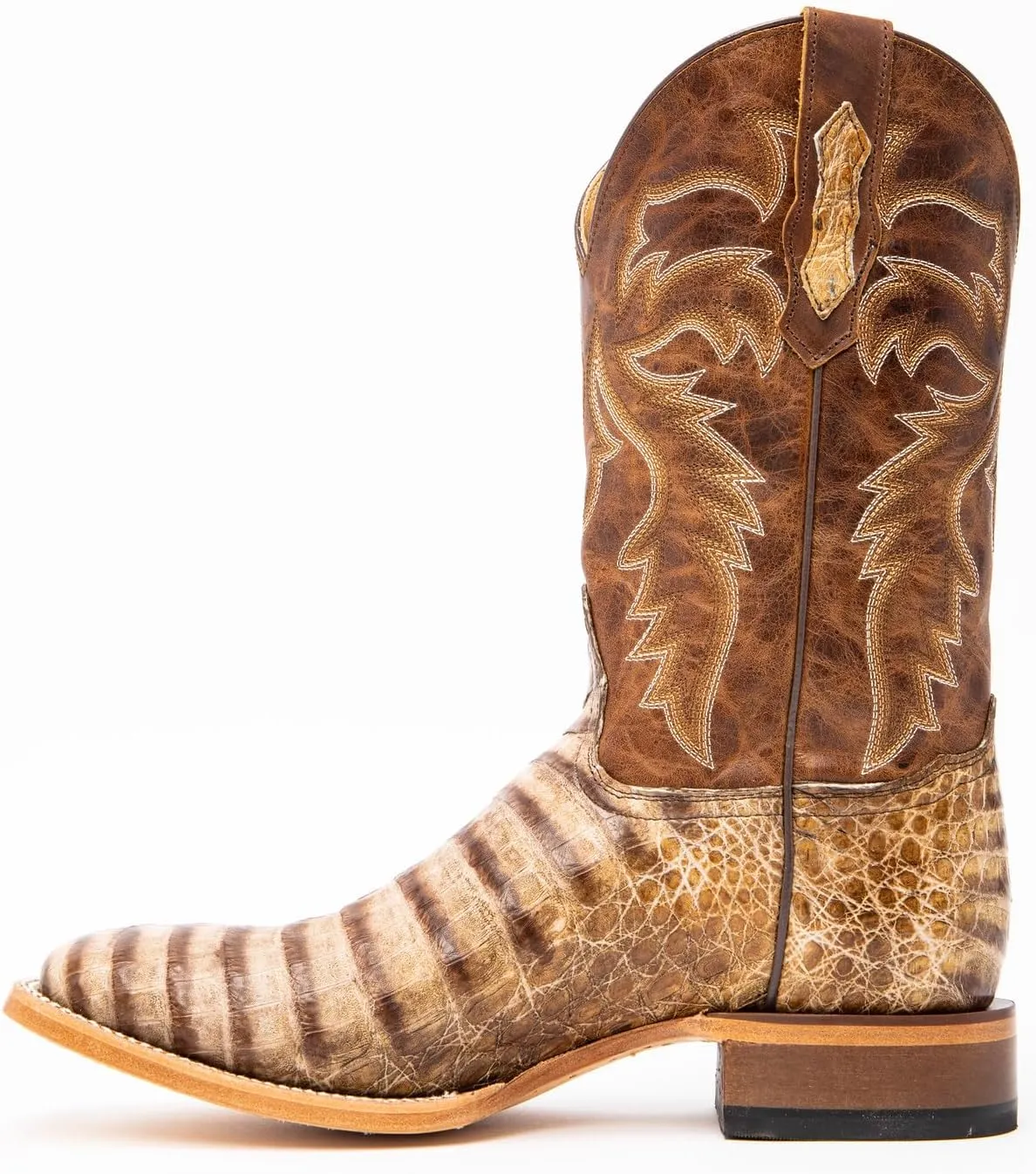 Cody James Men's Caiman Belly Western Boot Broad Square Toe - Bb90