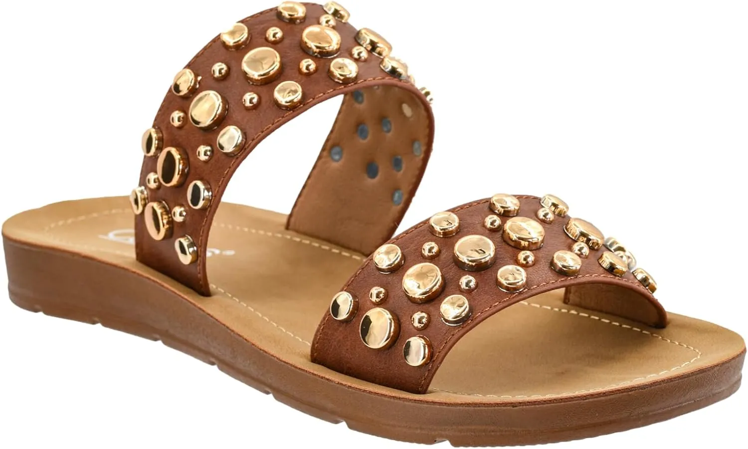 Corkys Footwear Women's Double Take Two Strap Sandal - Stylish, Comfortable, Versatile Summer Footwear, Perfect for Casual & Dressy Outfits, Lightweight