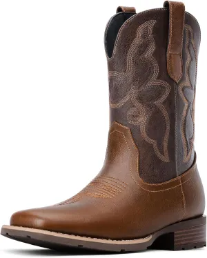 Cowboy Boots For Men - Western Boot Men's Cowboy Boots With Square Toe | Cowboy Western Boot | Pull-on Boots| Old West Style Embroidered