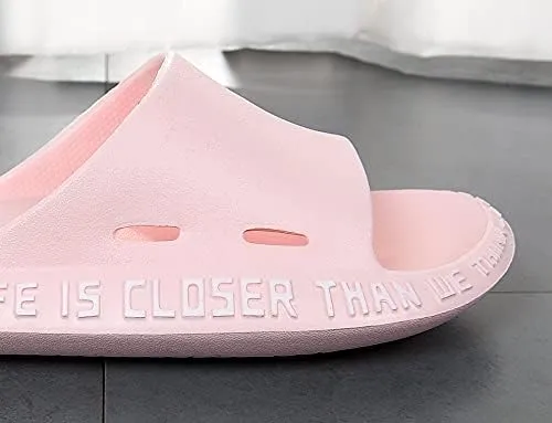 Crazy Lady Man’s House Indoor & Outdoor Slippers Anti-Slip Massage Shower Spa Bath Pool Gym Slides Flip Flop Open Toe Comfortable Soft Sandals Casual Shoes Light Weight EVA Platform