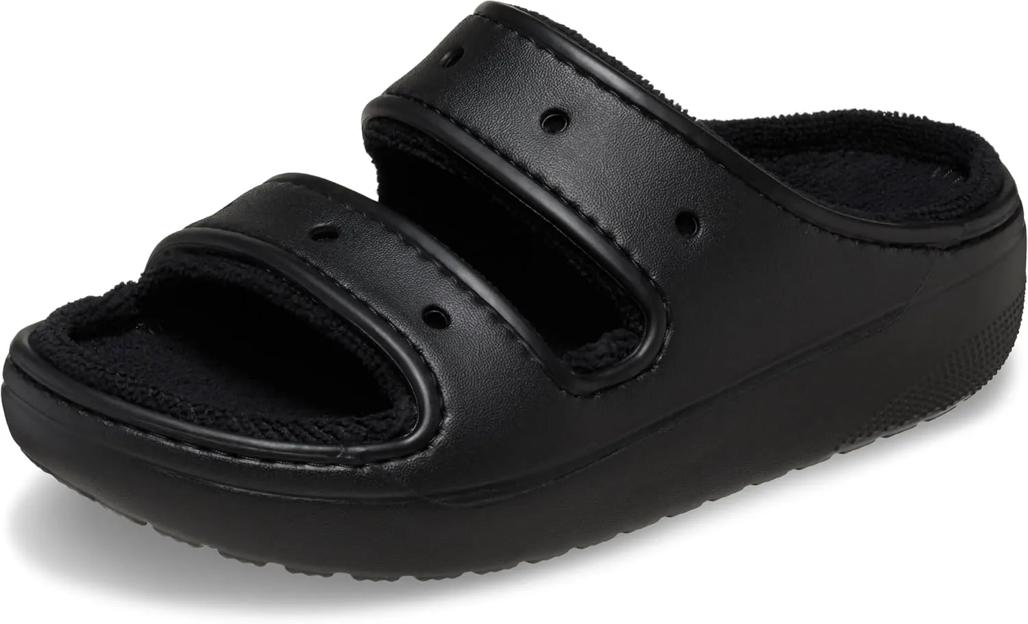 Crocs Unisex-Adult Classic Cozzzy Towel Sandals, Fuzzy Slippers and Slides