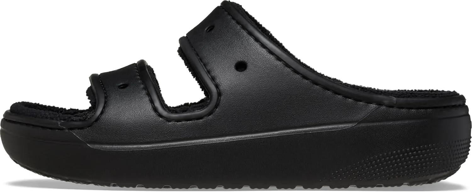 Crocs Unisex-Adult Classic Cozzzy Towel Sandals, Fuzzy Slippers and Slides