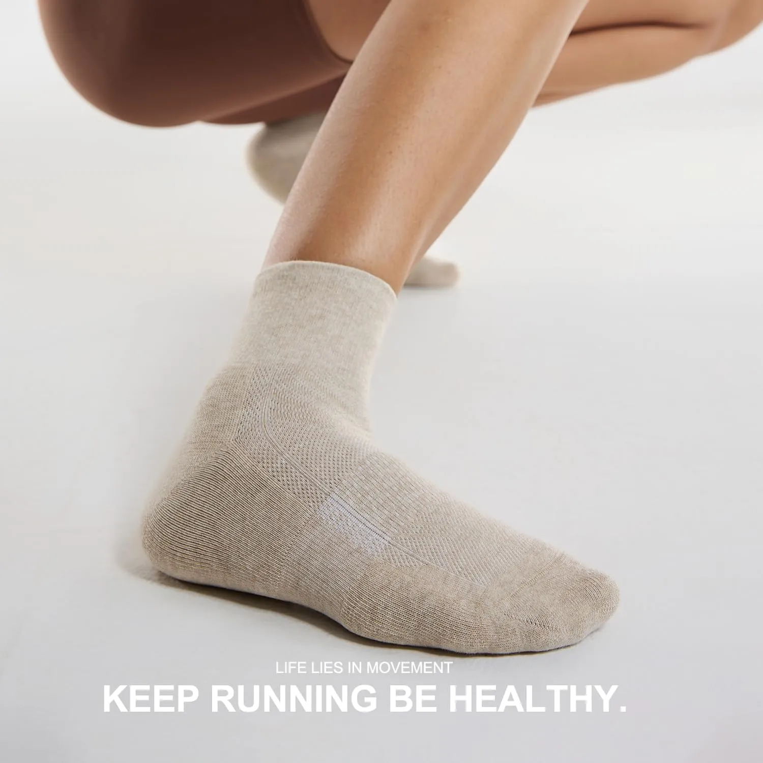 CS CELERSPORT 6 Pairs Women's Running Ankle Socks Athletic Sport Socks Cushioned