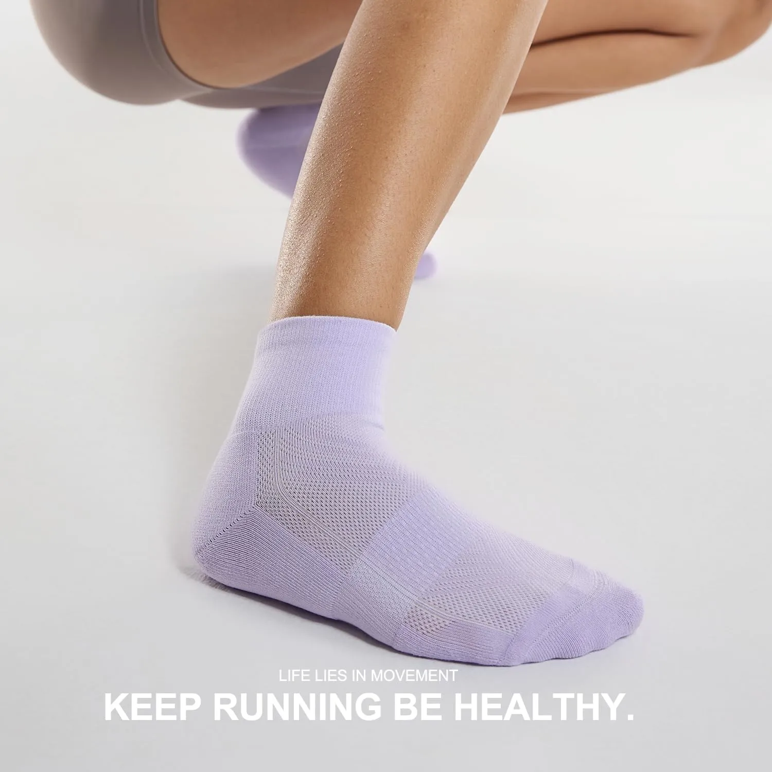 CS CELERSPORT 6 Pairs Women's Running Ankle Socks Athletic Sport Socks Cushioned
