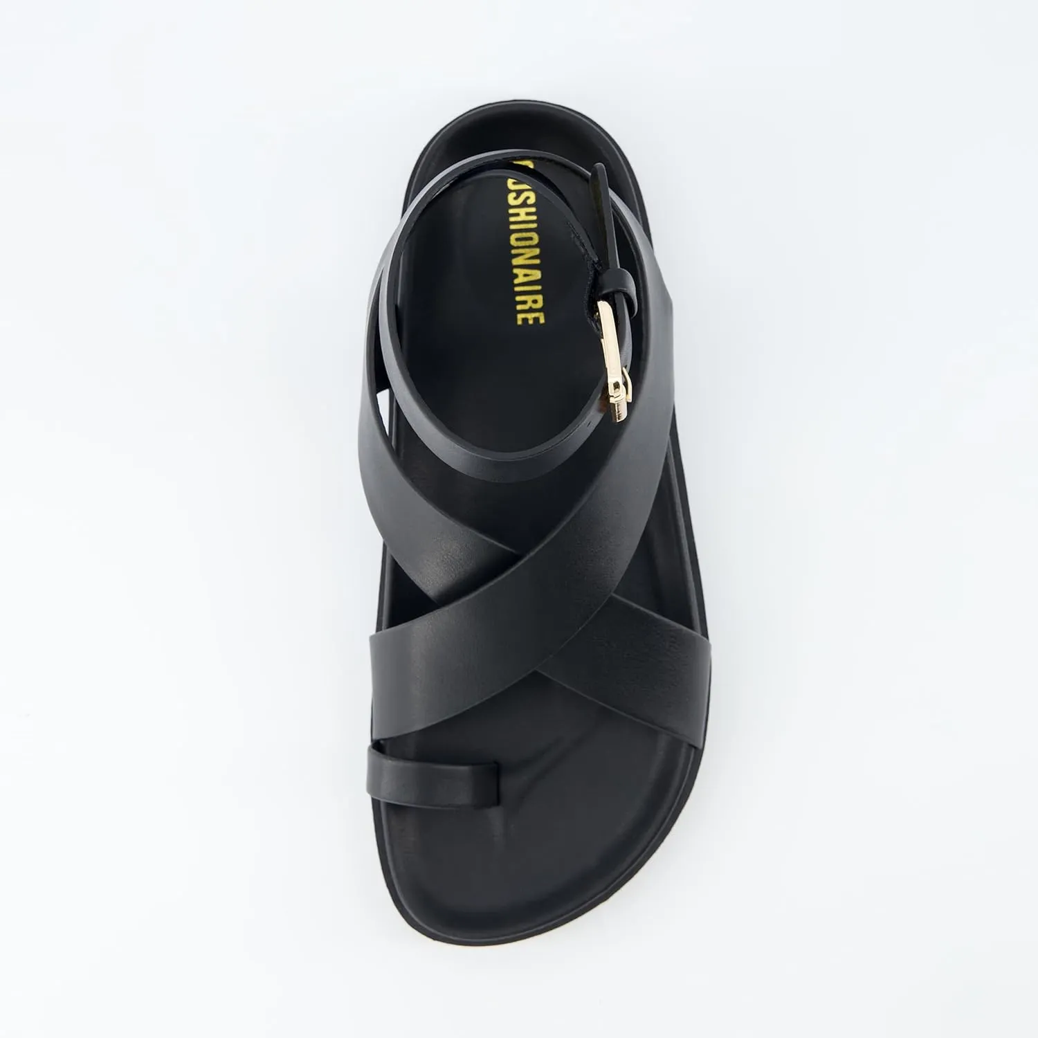 CUSHIONAIRE Women's Entry ankle wrap footbed sandal with  Comfort, Wide Widths Available
