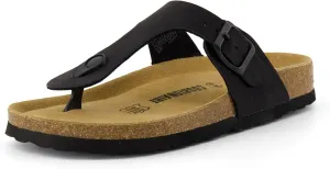 CUSHIONAIRE Women's Leah Cork Footbed Sandal With  Comfort