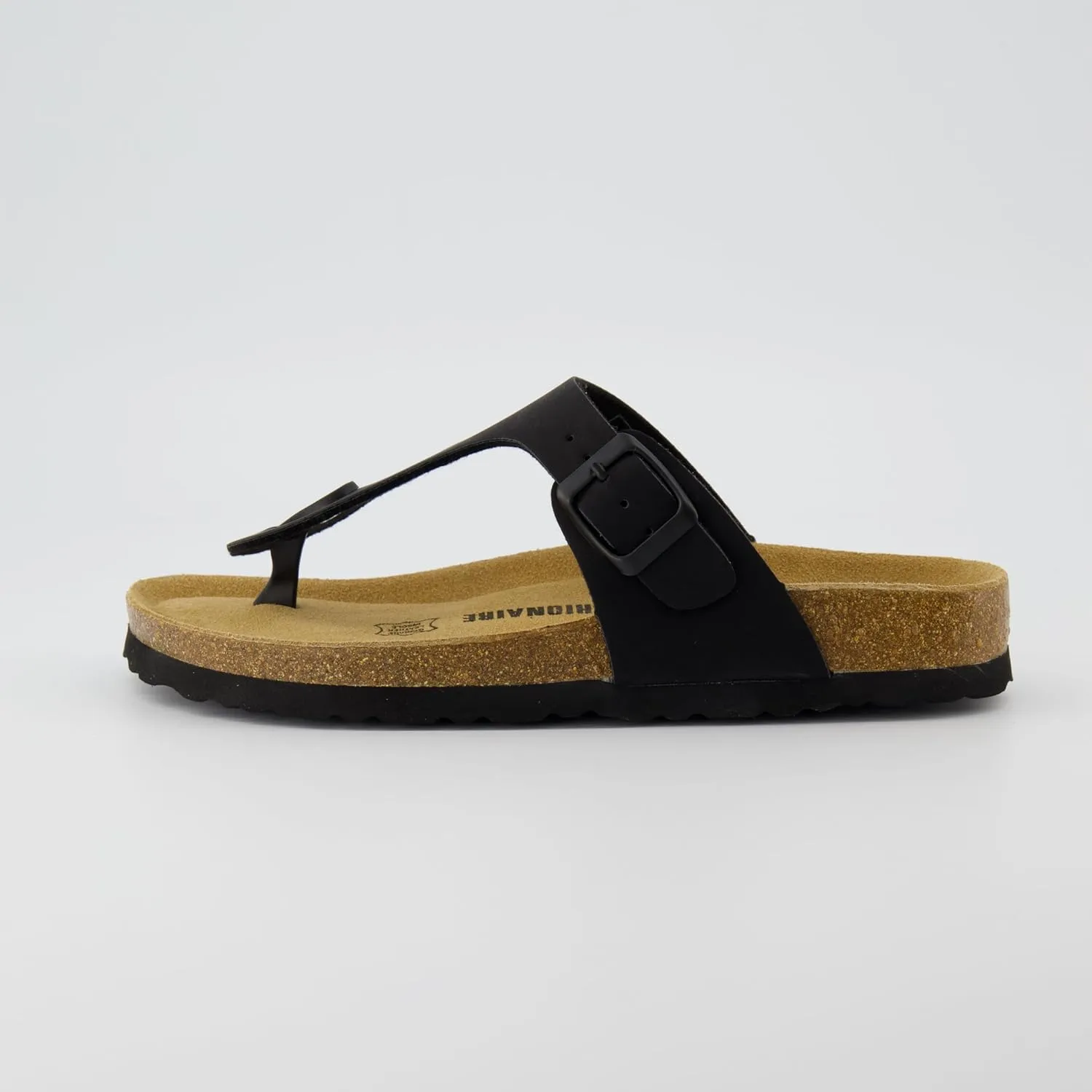 CUSHIONAIRE Women's Leah Cork Footbed Sandal With  Comfort