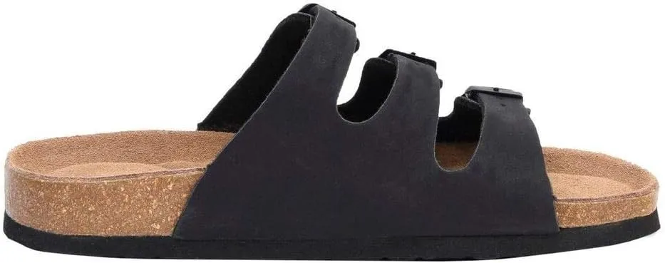 CUSHIONAIRE Women's Lela Cork footbed Sandal with  Comfort