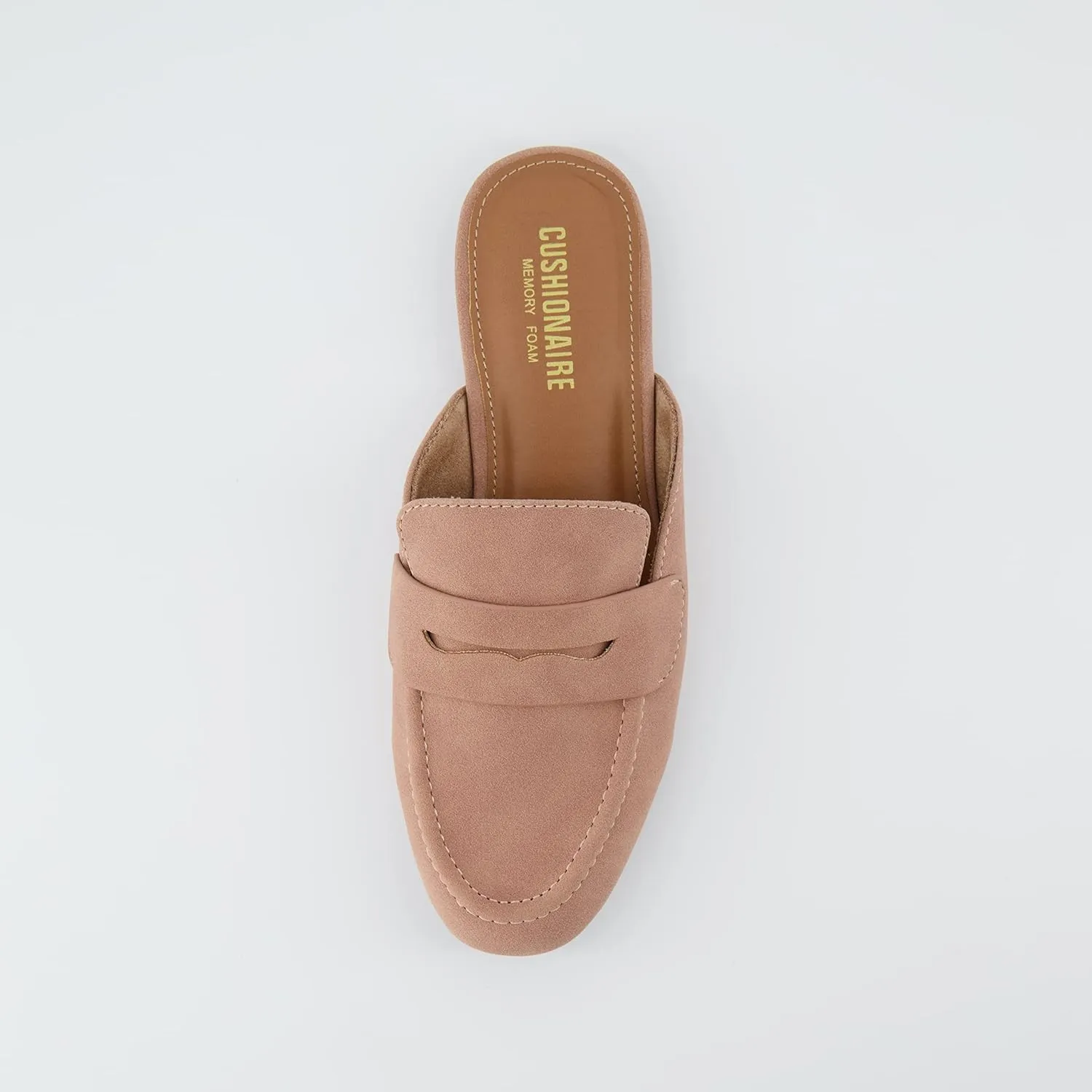 CUSHIONAIRE Women's Yale Slip On Mule  Memory Foam, Wide Widths Available