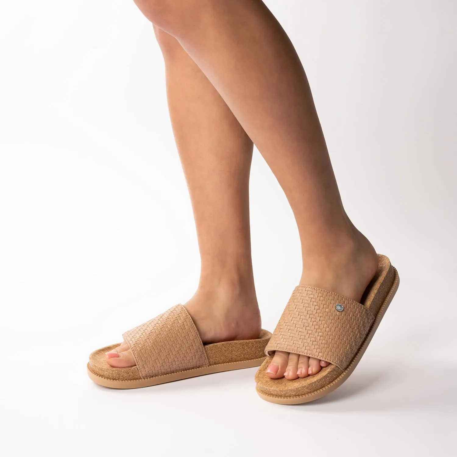 Dakine Women's Loren Cork Footbed Sandal Single Band Comfort Slide