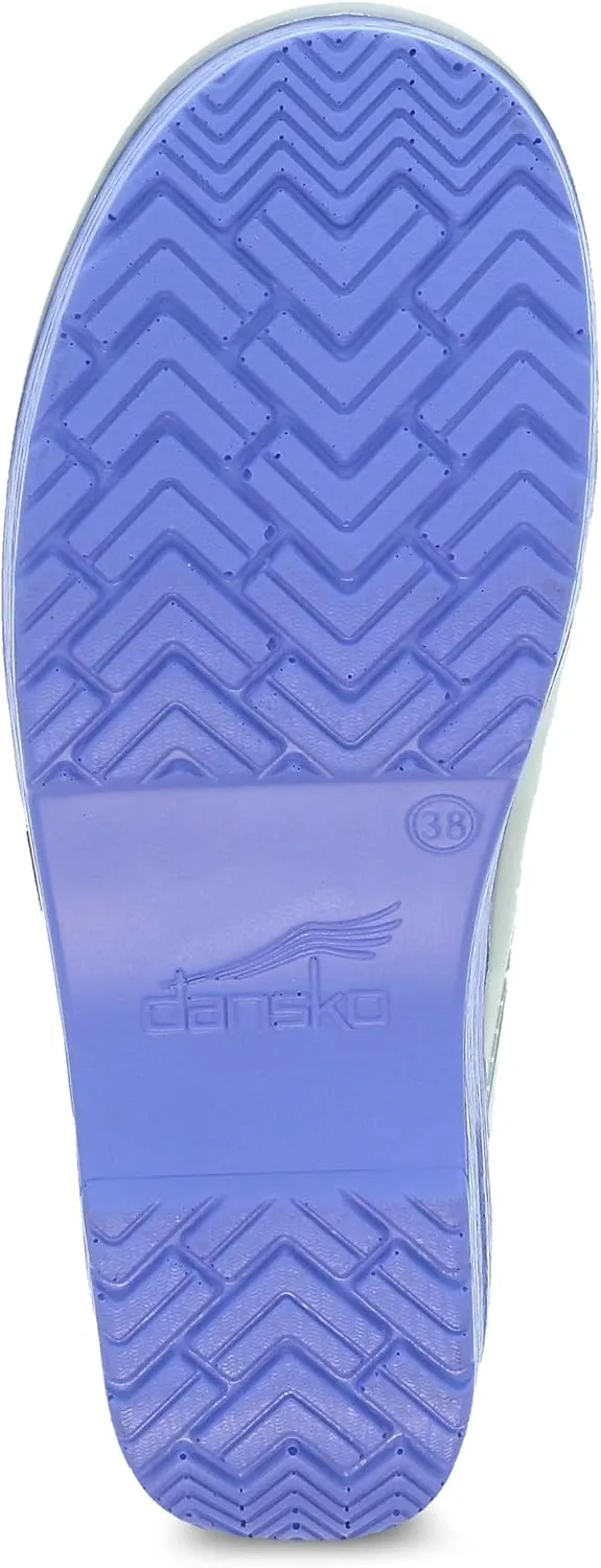 Dansko Sonja Translucent Slip-on Mule Clog for Women - Anti-Fatigue Rocker Bottom Promotes Forward Foot Motion - Jelly-Soft, Candy-Colored Shell