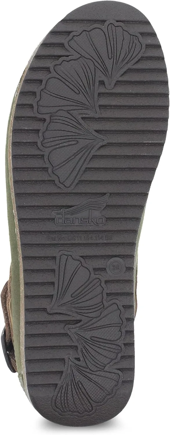Dansko Women's Merrin Sling-Back Mule Clog-Dual Density Cork/EVA Midsole and Lightweight Rubber Outsole Provide Durable and Comfortable Ride on Patented Stapled Construction