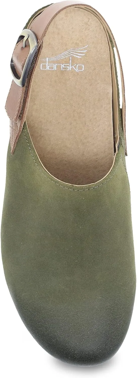 Dansko Women's Merrin Sling-Back Mule Clog-Dual Density Cork/EVA Midsole and Lightweight Rubber Outsole Provide Durable and Comfortable Ride on Patented Stapled Construction