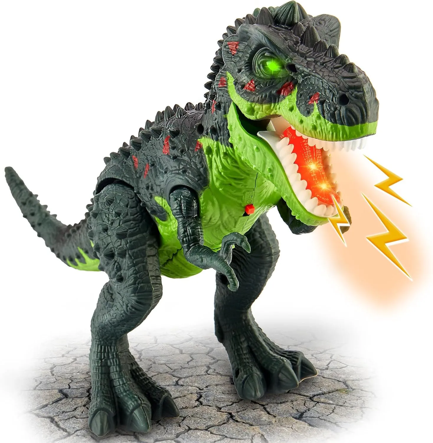 Dinosaur Toys for Kids 3-5, Electric Tyrannosaurus Rex with Spray Mist, Walking, Light and Roaring Sound, Dino Toy Gift Ideas for Boys and Girls