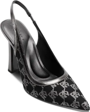 DKNY Women's Cinette Pointed Toe Slingback Dress Pump with Logo