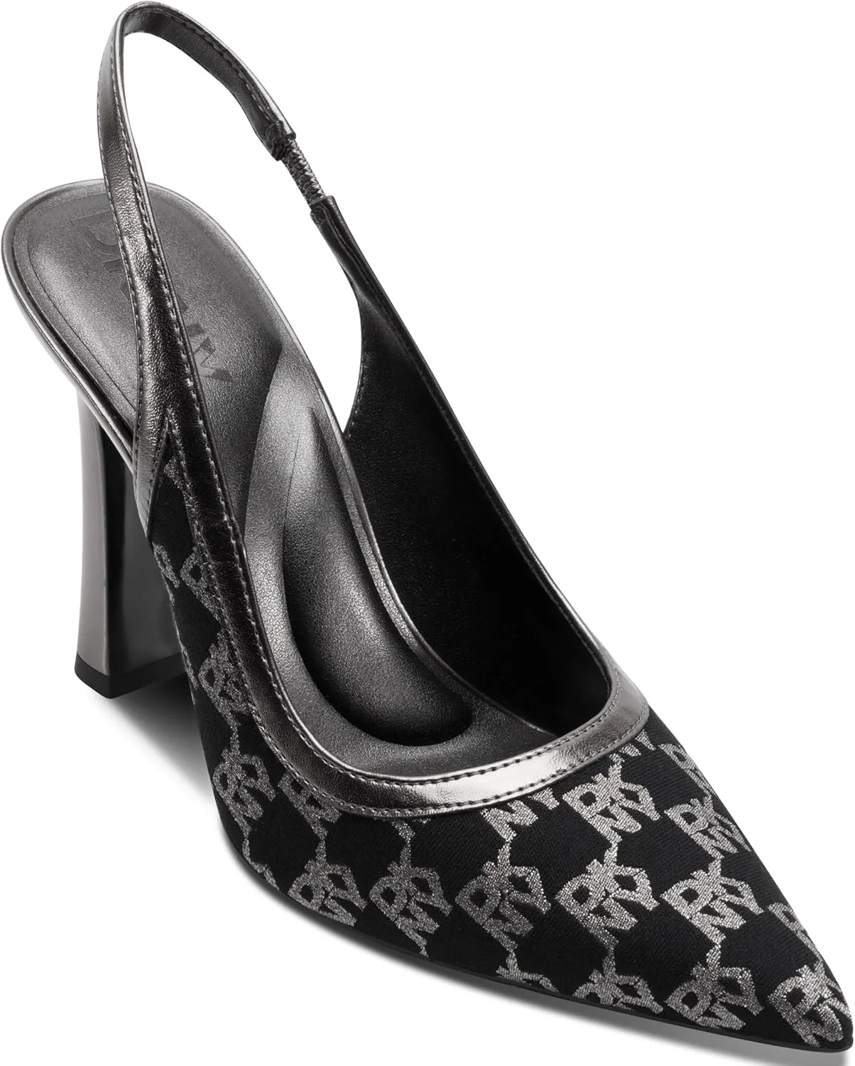 DKNY Women's Cinette Pointed Toe Slingback Dress Pump with Logo