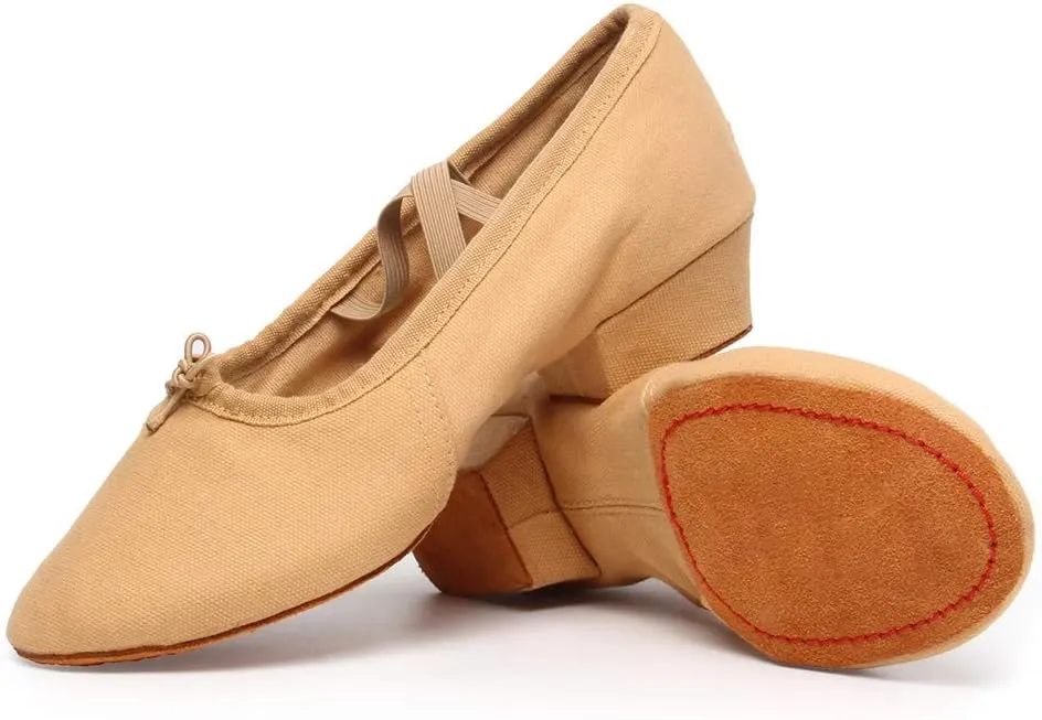 DKZSYIM Womens Latin Dance Shoes Close Toe Beginner Ballroom Dance Practice Shoes,Model 101