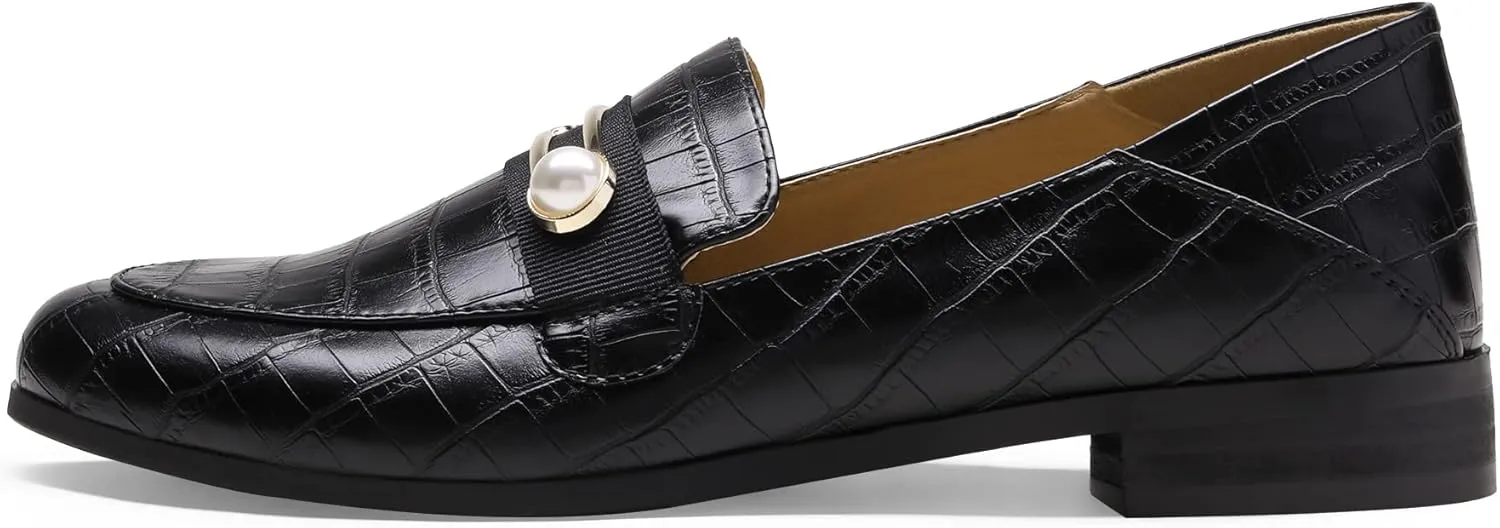 DREAM PAIRS Loafers for Women Slip On Comfortable Round Toe Casual Fashion Flats Dressy Shoes
