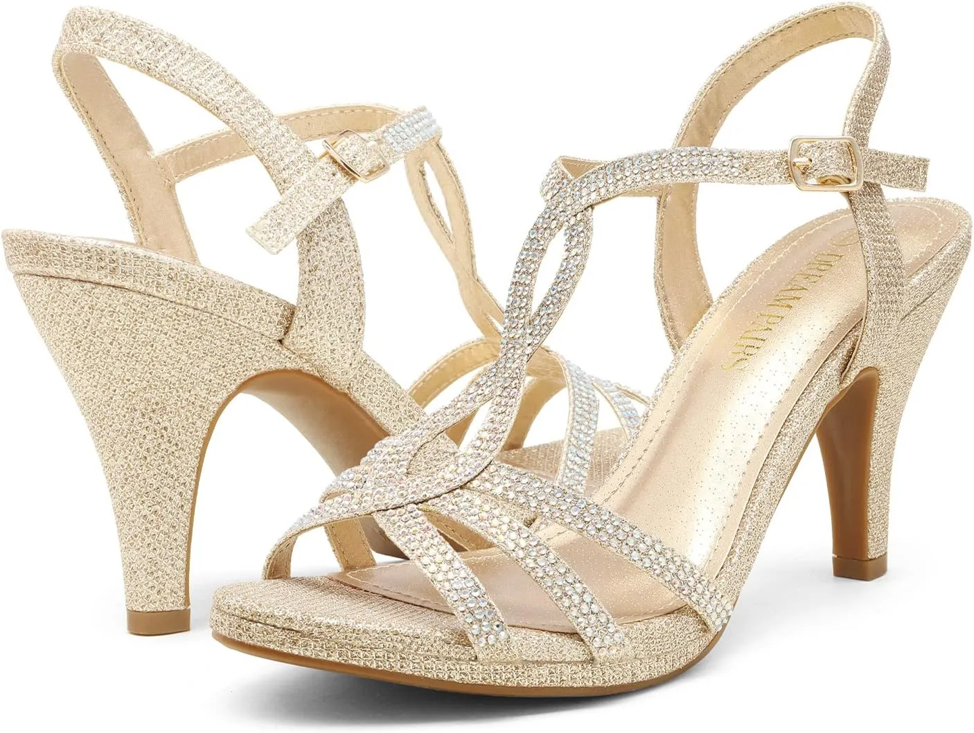 DREAM PAIRS Women's Fashion Stilettos Open Toe Pump Heel Sandals