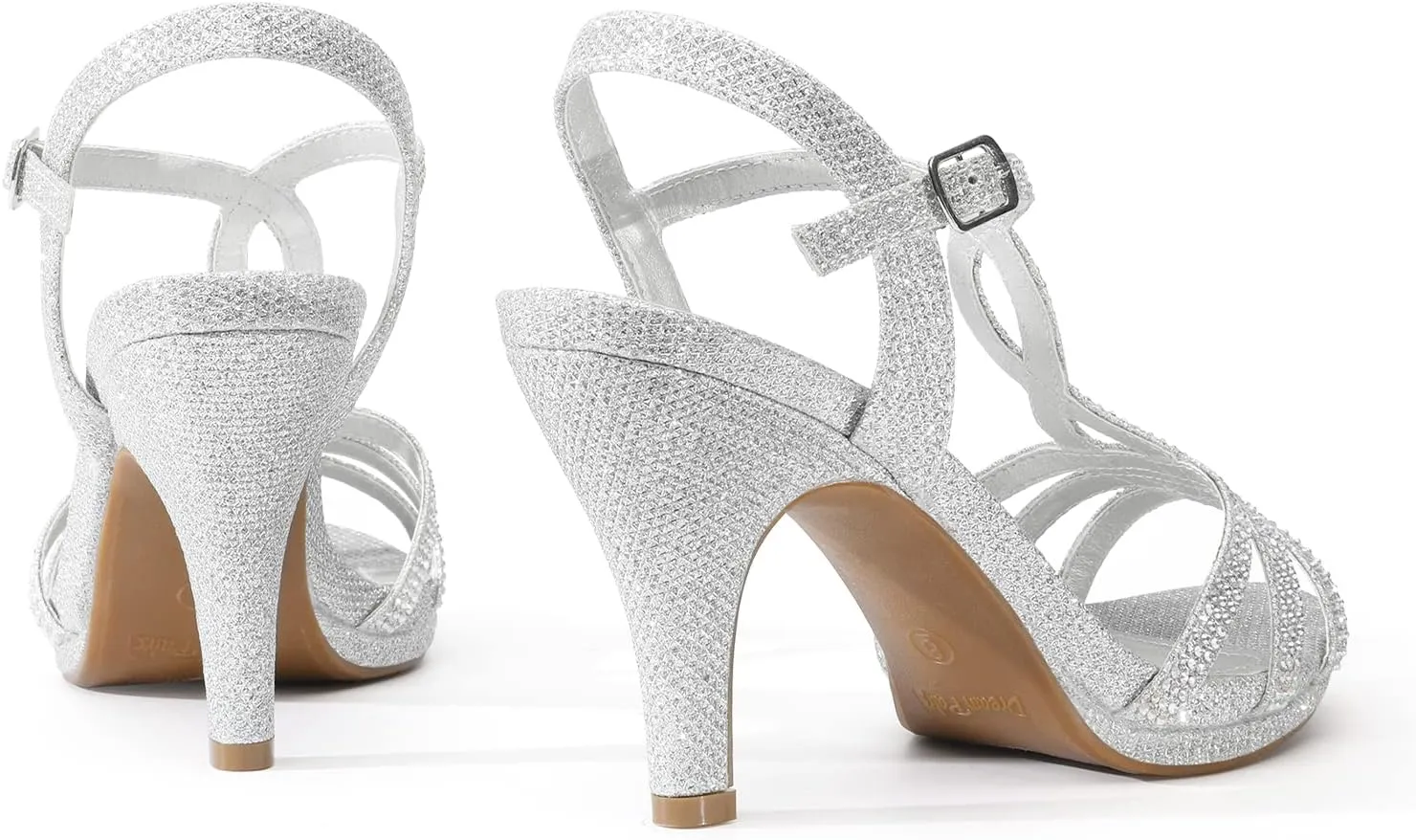 DREAM PAIRS Women's Fashion Stilettos Open Toe Pump Heel Sandals