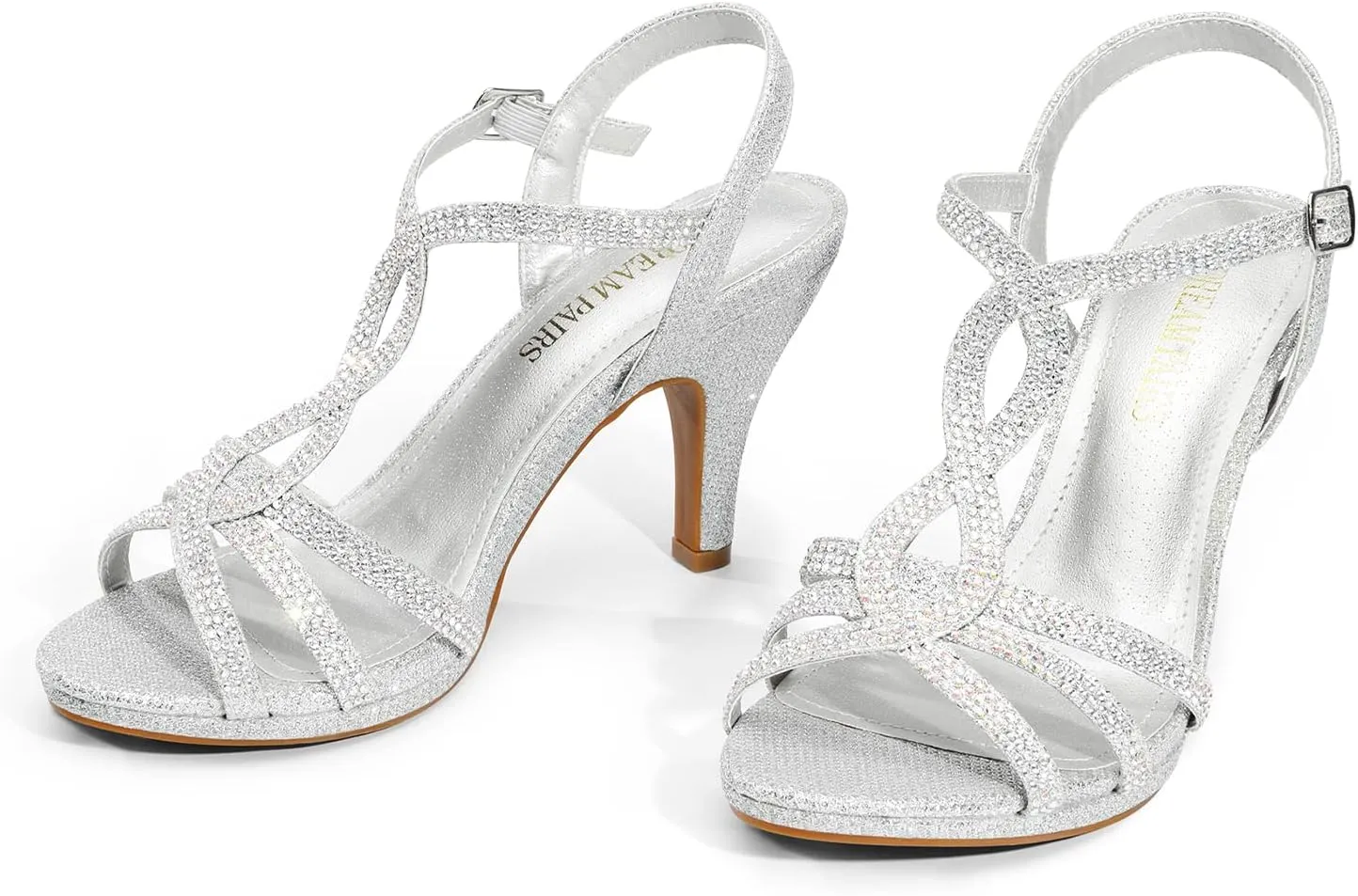 DREAM PAIRS Women's Fashion Stilettos Open Toe Pump Heel Sandals