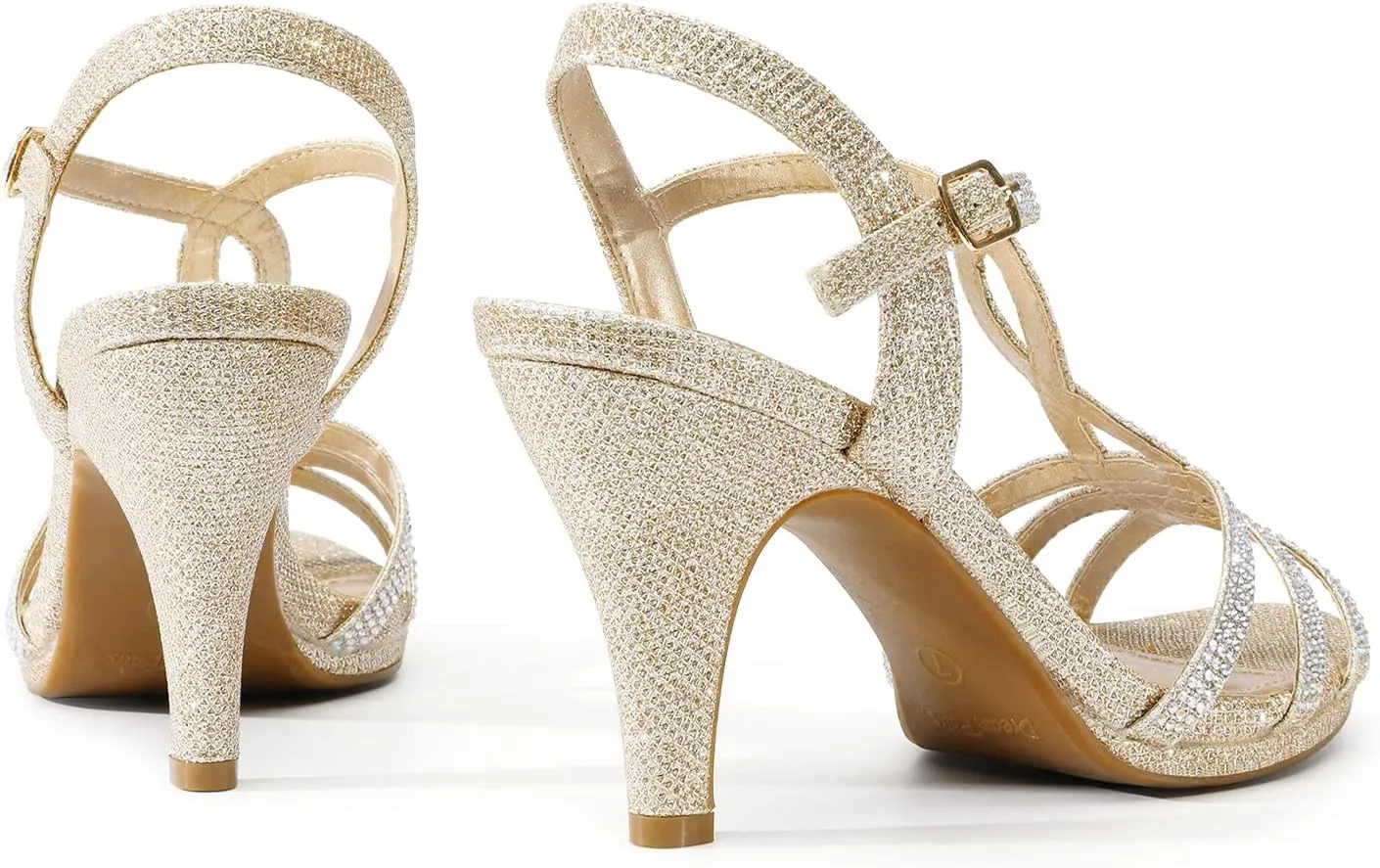 DREAM PAIRS Women's Fashion Stilettos Open Toe Pump Heel Sandals