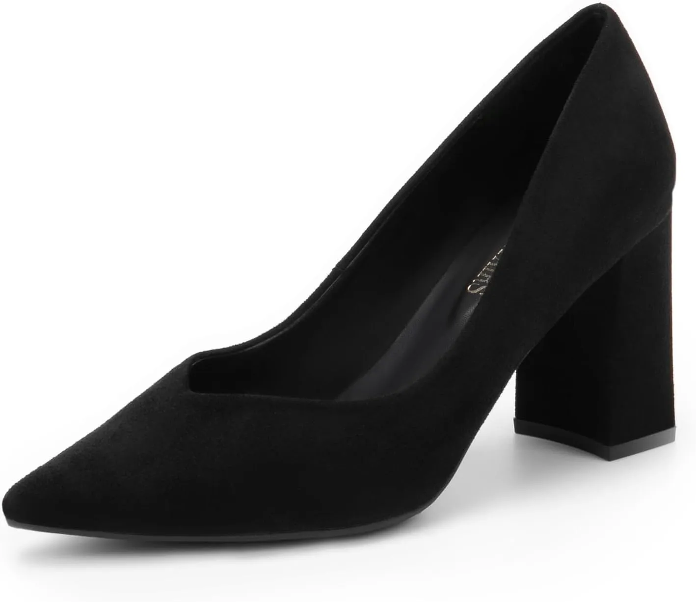 DREAM PAIRS Women’s High Chunky Closed Toe Block Heels Pointed Toe Wedding Party Elegant Slip On Pumps Shoes
