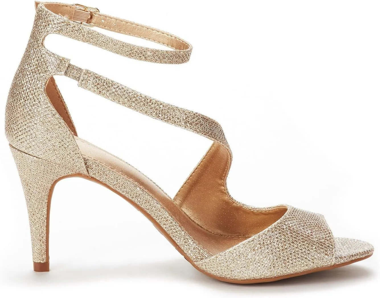 DREAM PAIRS Women's NILE Fashion Stilettos Open Toe Pump Heel Sandals