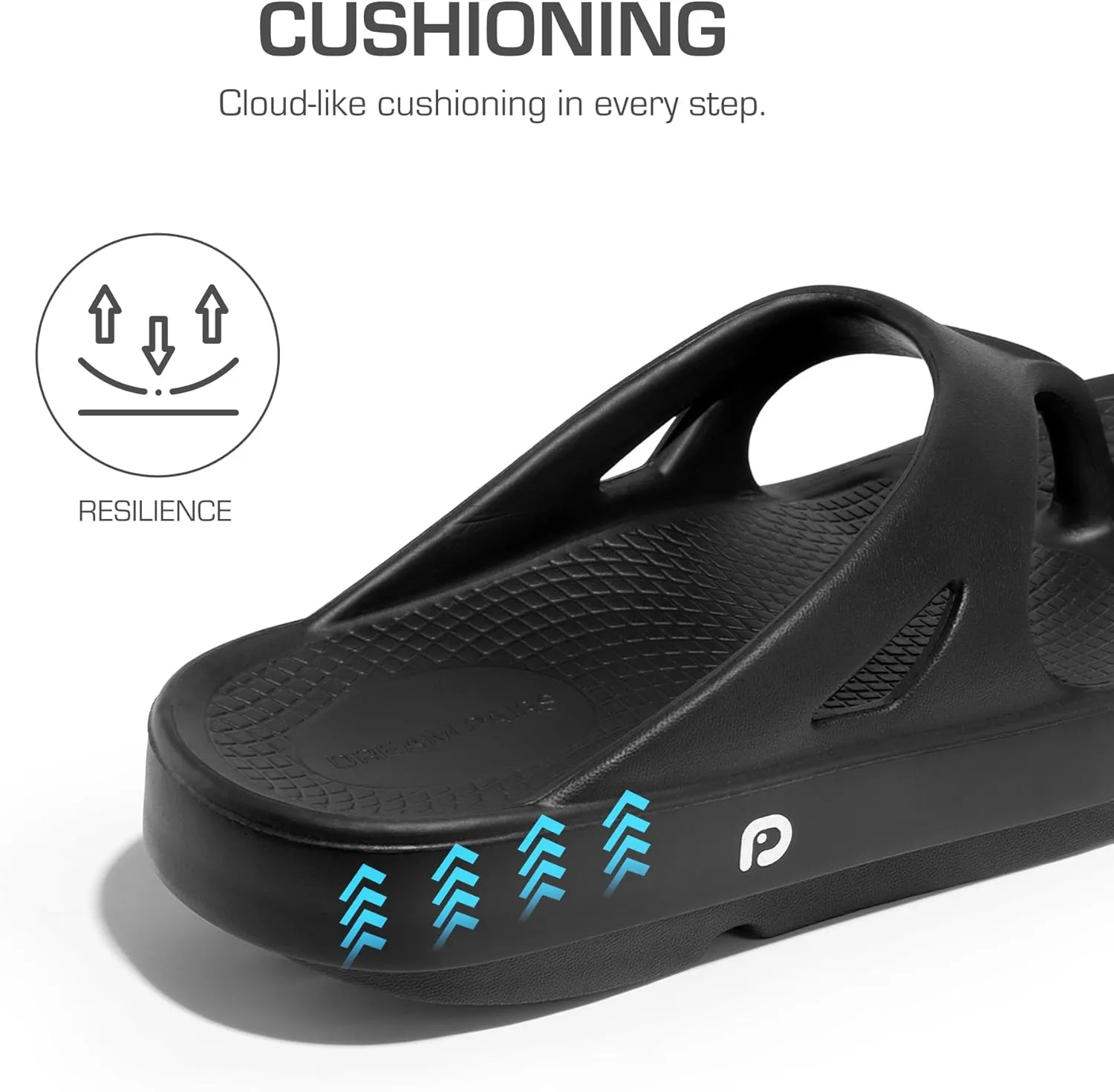 DREAM PAIRS Women's Sandals, Comfortable Arch Support Flip Flops for Summer