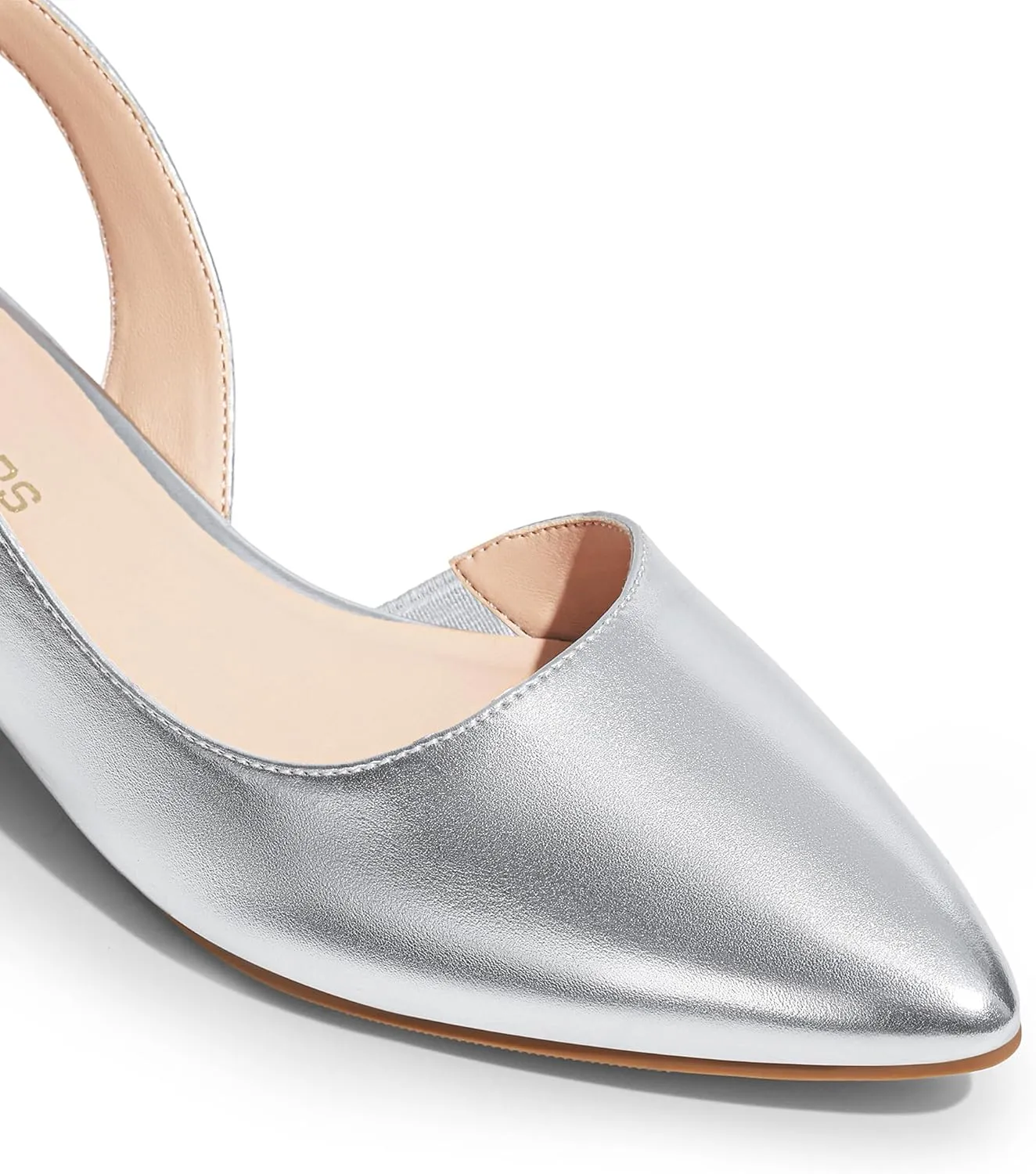 DREAM PAIRS Womens Slingback Kitten Low Block Heels Closed Pointed Toe Ankle Strap Elegant Dressy Pumps Wedding Party Dress Shoes for Women