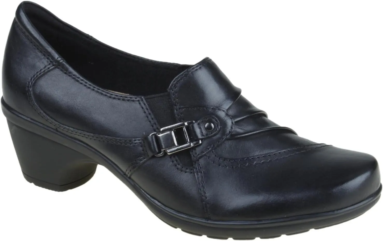 Earth Kushma Navy/Black Shiny Satin/Soft Calf 8.5 B (M)