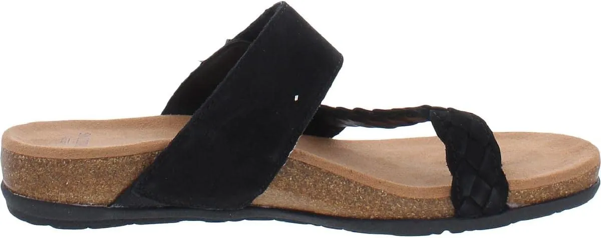 Earth Origins Women’s Onida Sandal I Slip-On Leather Sandals with Arch Support for Everyday