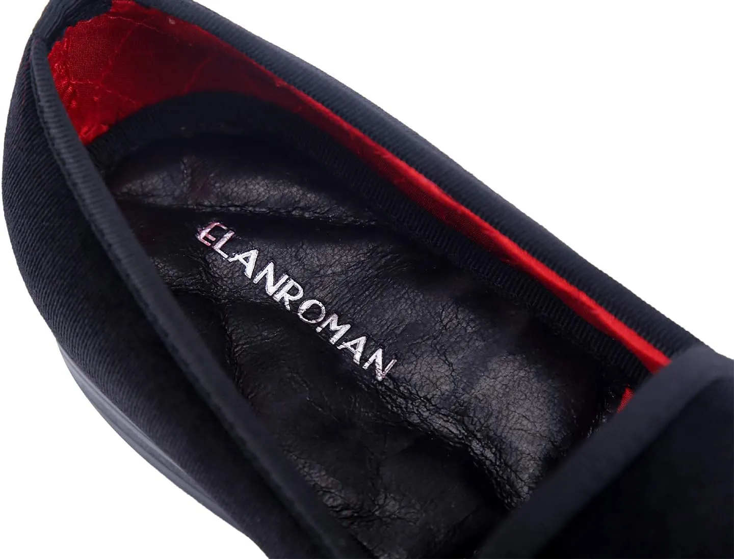 ELANROMAN Loafers for Men Velvet Shoes of Fashion Embroidered 1.0 and 2.0 Party Wedding Prom Shoes