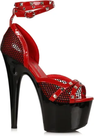 Ellie Shoes Women's 709-SLEEK-RED-12 Heeled Sandal, 12